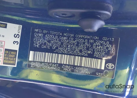 2013 Toyota Prius V Three z USA, uszkodzony, nr VIN JTDZN3EUXD3236956